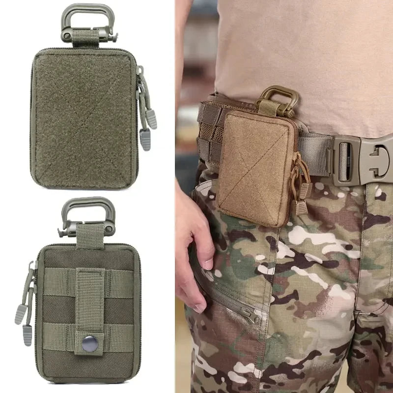Outdoor Portable Bag Small Wallet Molle Tool EDC Accessories Waist Bag Belt Pouch Hunting Camping Hiking Tactical Pack