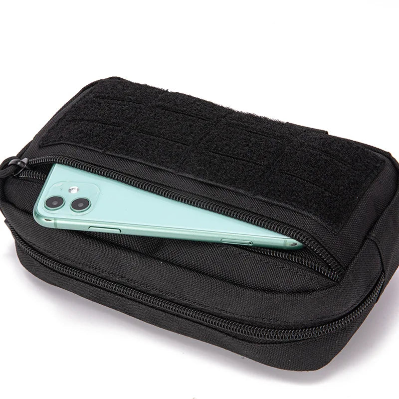 Tactical Molle EDC Pouch First Aid Kit Pouch Cell Phone Pouch Holder Waist Pack Emergency EMT Utility Tool Pouch Hunting Bag