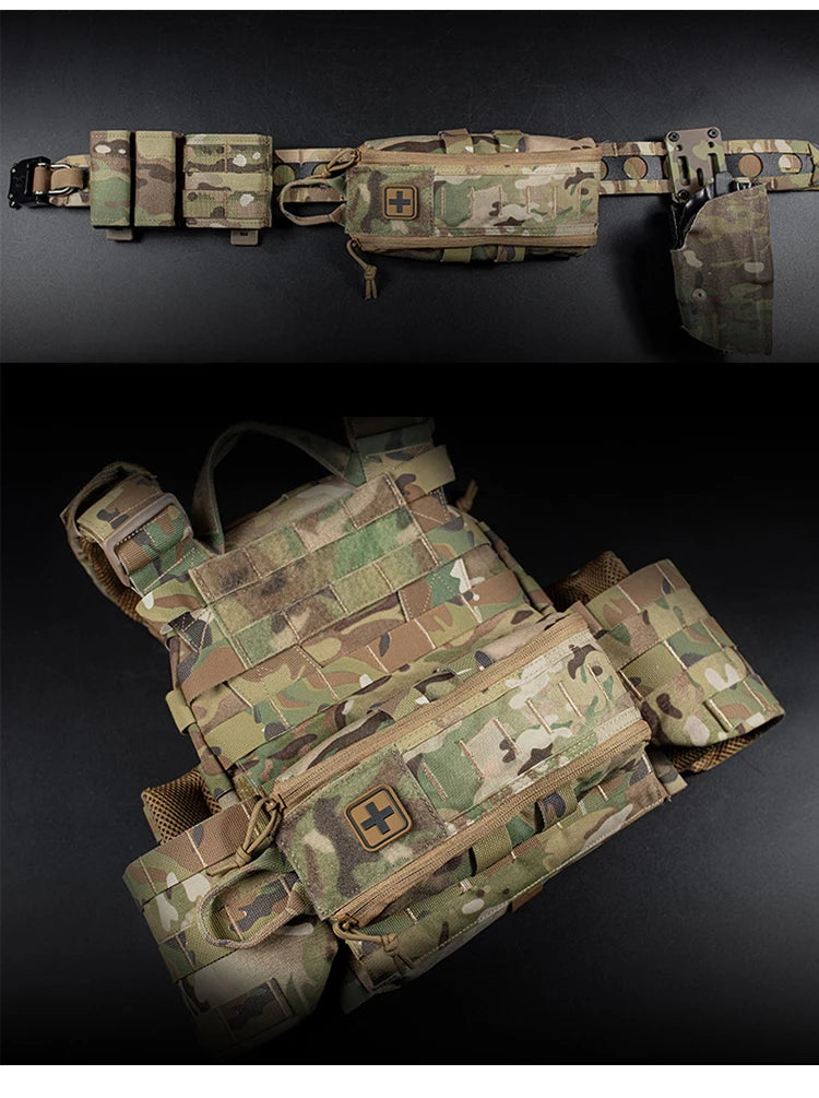 Nylon Tactical Bag First Aid Kits Molle Pouch Mini Waist Bag Outdoor Camping Survival Tool EDC Pouch