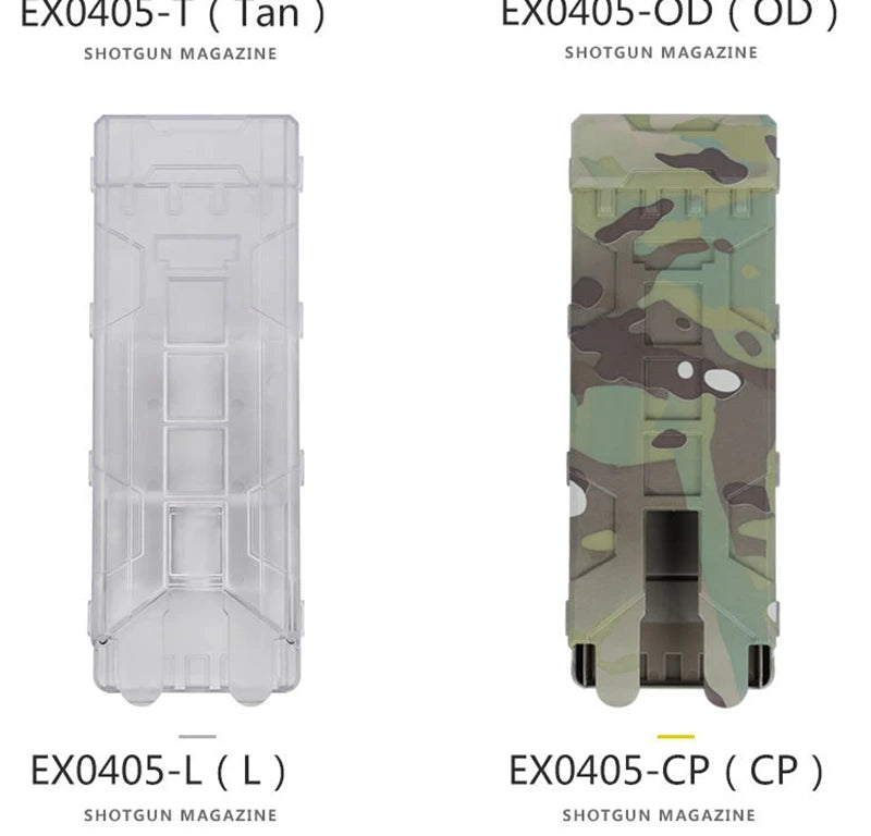 Tactical Shotgun Magazine Pouch Paintball 10 Rounds 12 Gauge Reload Ammo Shells Molle Magazine Box Hunting Vest Accessories