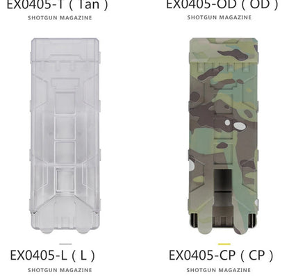 Tactical Shotgun Magazine Pouch Paintball 10 Rounds 12 Gauge Reload Ammo Shells Molle Magazine Box Hunting Vest Accessories