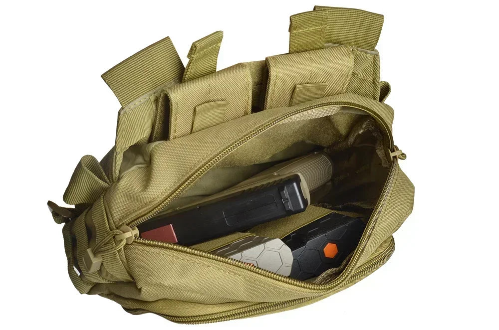 Tactical 2 Banger Messenger Range Bags Multifunctional Large Capacity Magazine Crossbody Shooting Hunting Gear Pistol Glock Bag