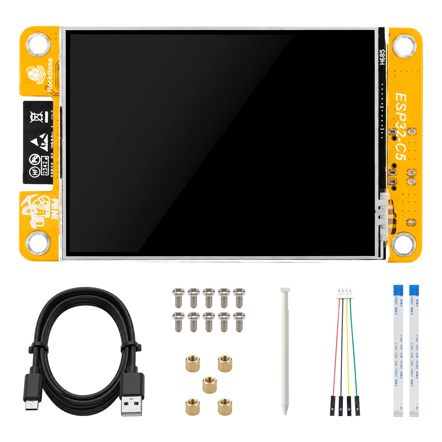OpenClaw ESP32-C5 with 2.8″ TFT LCD Touchscreen 16MB FIash 8MB PSRAM 5GHz Wi-Fi 6 BLE 5.3 ZigBee3.0 Thread 1.3 support NM-RF-HAT
