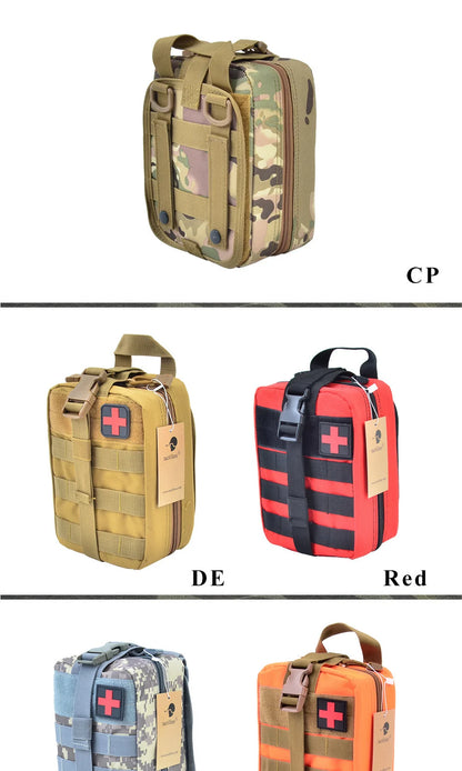TACTIFANS First Aid Pouch Patch Bag Molle Hook and Loop Amphibious Tactical Medical kit EMT Emergency EDC Rip-Away Survival IFAK