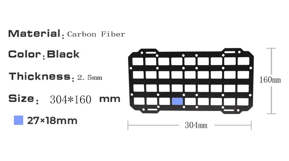 Carbon Fiber Tactical Car Visor Organizer EDC Tool Hanger For Vehicle, SUV, Truck Rigid Molle Panel Hunting Airsoft Gear