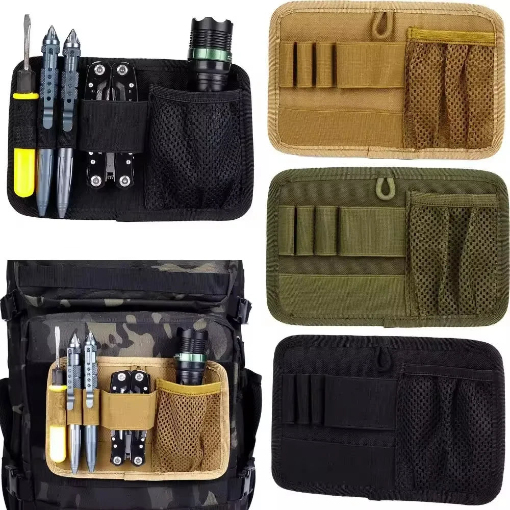 Hook Loop Panel Bags Insert Modular Hunting Accessories Equipment Inner Separation Holder Pouch Utility EDC Tool Organizer Board