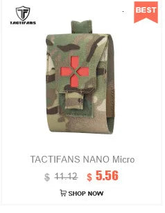 TACTIFANS First Aid Pouch Patch Bag Molle Hook and Loop Amphibious Tactical Medical kit EMT Emergency EDC Rip-Away Survival IFAK