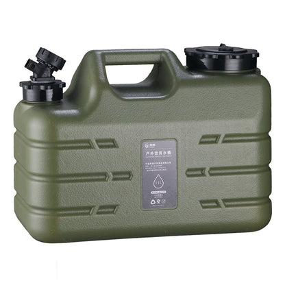 11L Water Bucket Large Capacity Portable Drinking Water Canister with Detachable Faucet No Leakage for Outdoor Travel Driving