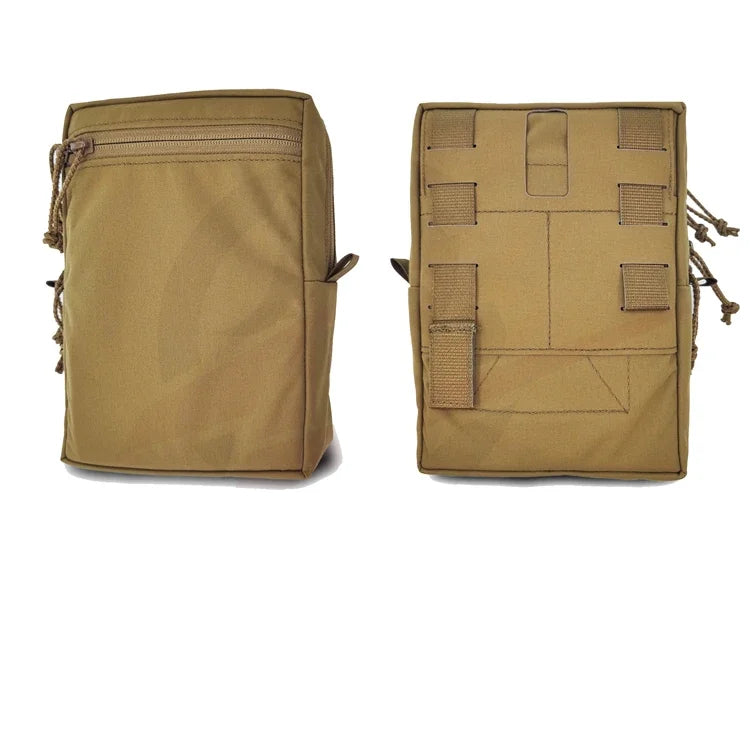 Tactical SS Style GP Tall Pouch Laser Cut MOLLE EDC Pouch Airsoft Vest Hunting Multi-purpose Utility Multicam Storage Bag Gear