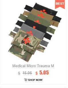 TACTIFANS First Aid Pouch Patch Bag Molle Hook and Loop Amphibious Tactical Medical kit EMT Emergency EDC Rip-Away Survival IFAK
