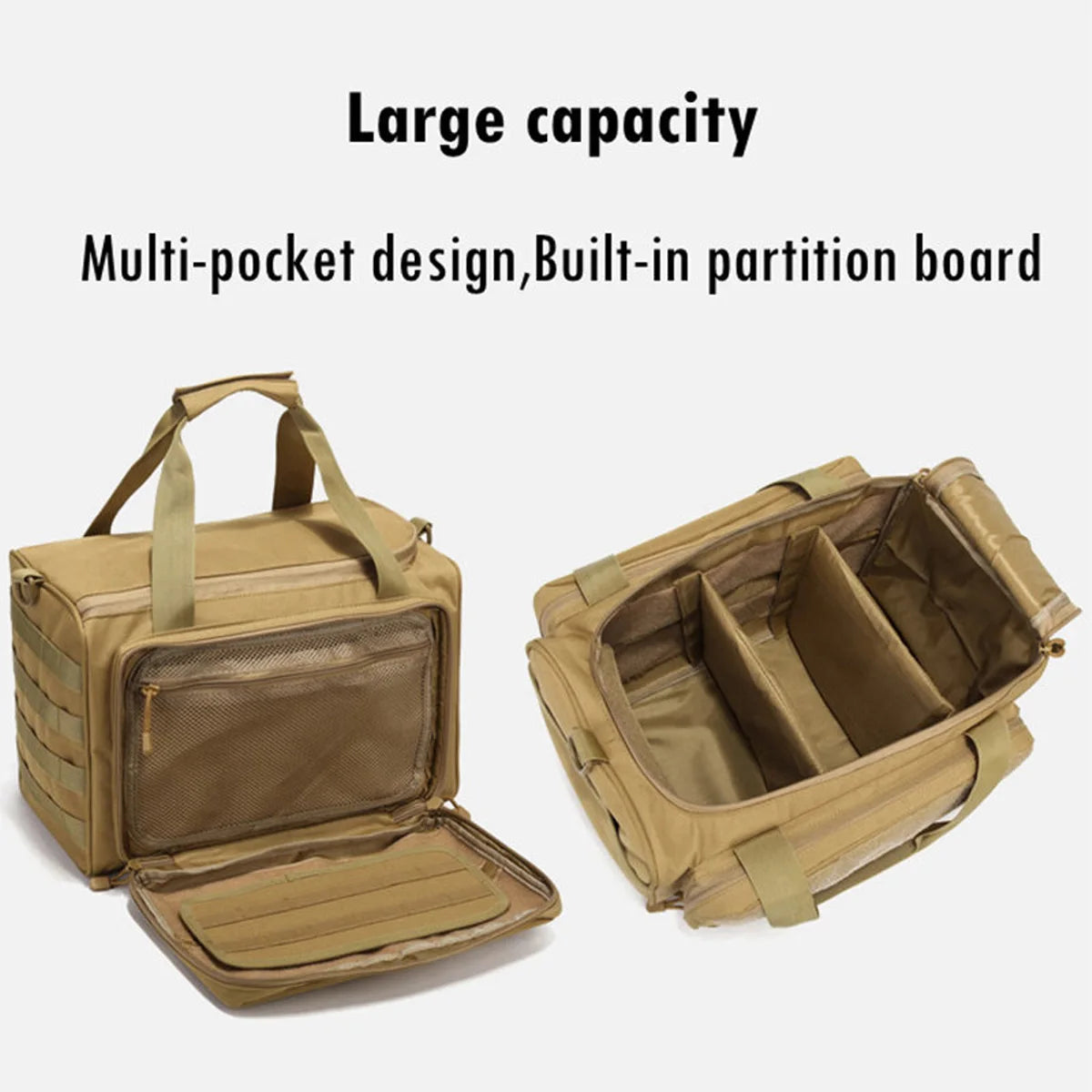 Range Bag Outdoor Hunting  Training Shooting Molle Gun Bags Climbing Hiking Camping Large Capacity Handbag