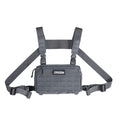 Tatcical Chest Rig Pouch Men's Functional Vest Bag Survival Army CAMO Molle System Kit Bag Backpack Locomotive Backpack