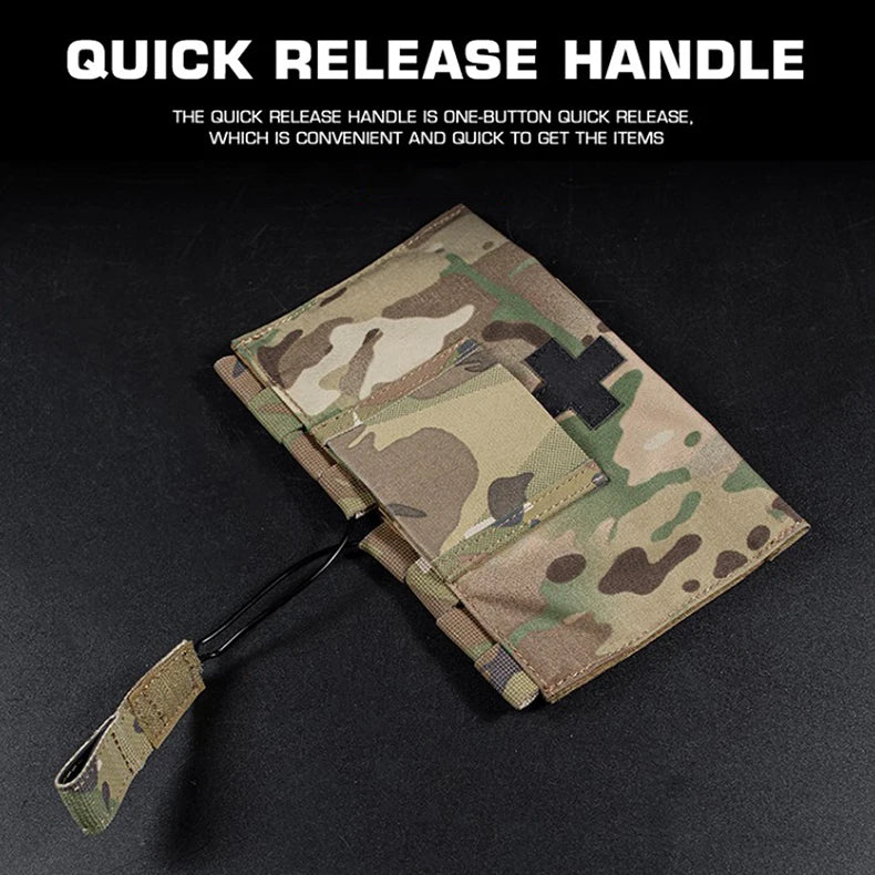 Tactical IFAK LBT 9022B Blow Out Medical Pouch MOLLE Aircraft Cable Quick Release EDC Waist Belt Vest First Aid Tools Kit