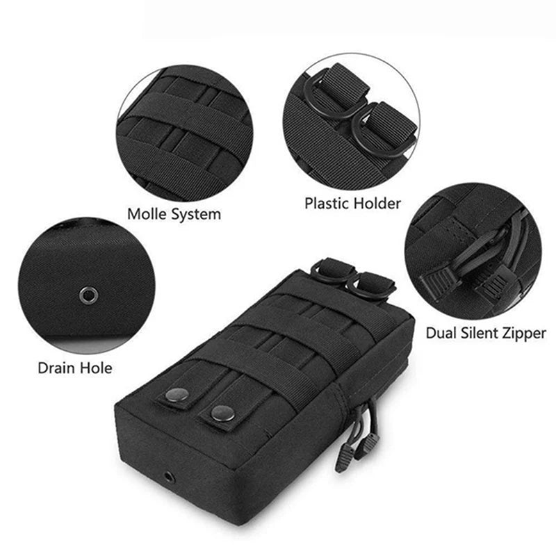 Outdoor Tactical Molle Pouch Waterproof Nylon Multi Purpose Army Small Tactical Pack Universal Hunting Camping Bag Outdoor Equip