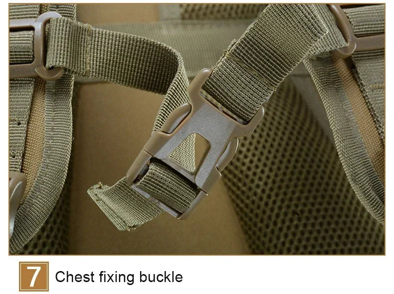 Tactical Backpack Large Capacity Sports Bag Molle System Luminous Strips Hunting Shooting Bags Hiking Camping Riding Rucksack