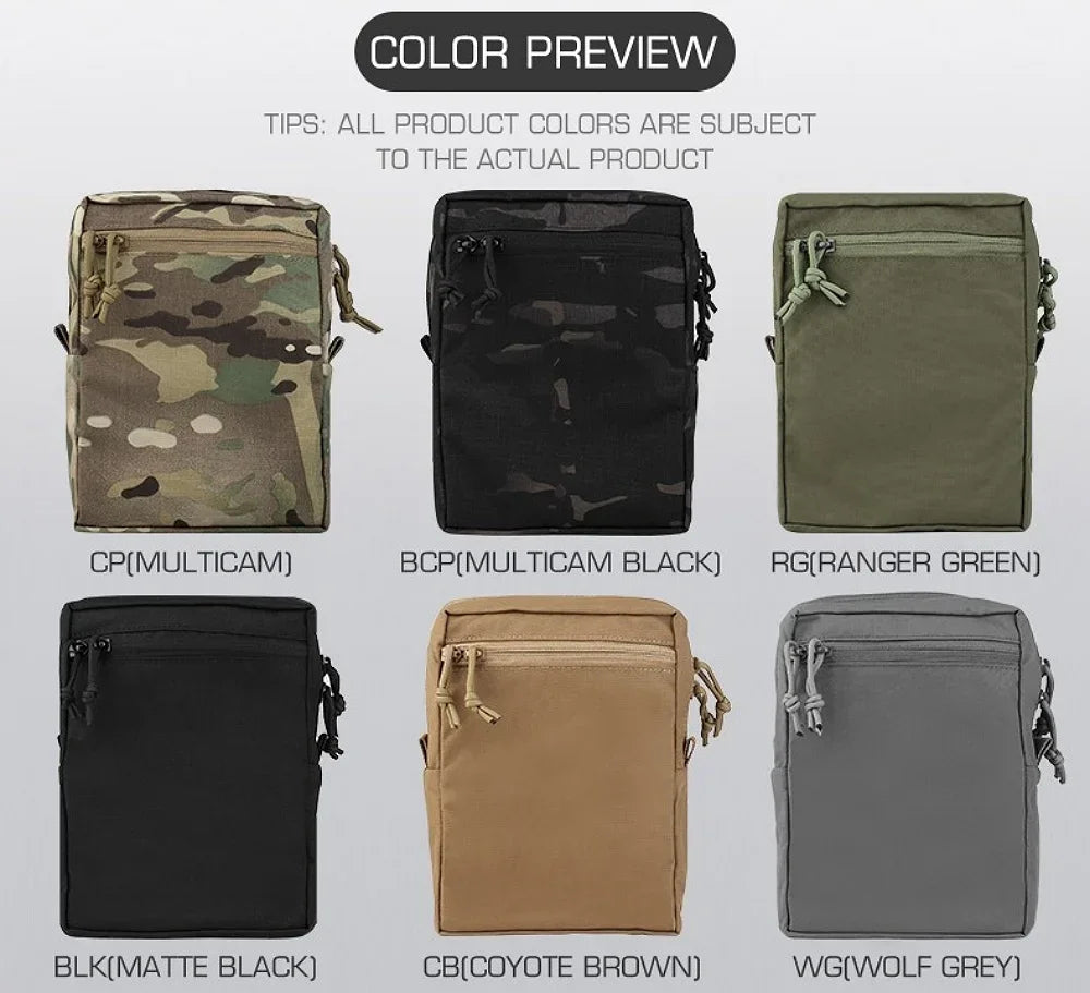 GP Pouch Tall General-Purpose Utility Pack Laser Cut Molle Night Vision Goggles Storage Back Panel Hunting Accessories