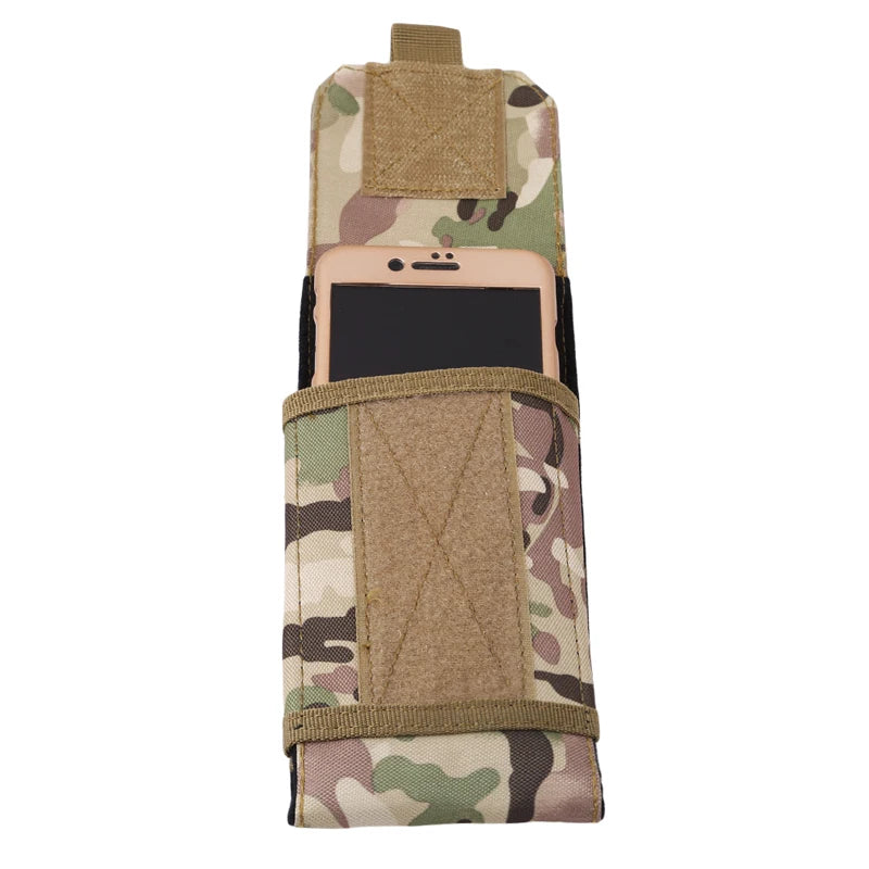 Outdoor Camouflage Waist Bag Phone Holder Sport Belt Bag Case Waterproof Nylon Sport Hunting Camo Bags in Backpack
