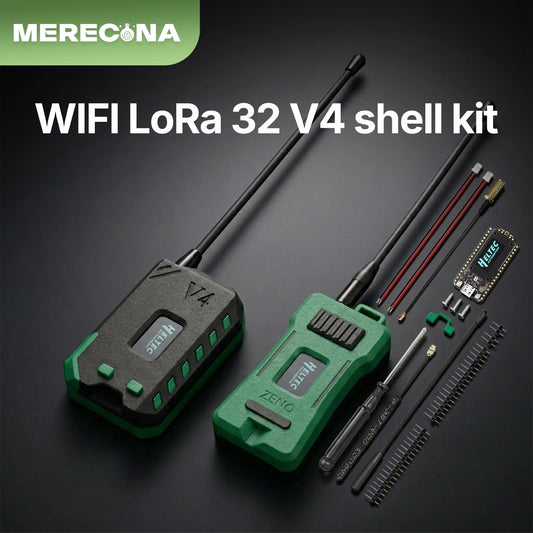 Heltec V4 Wth Case Meshtastic MeshCore ESP32 SX1262 0.96inch OLED Solar Powered Dev-Board Mesh Network WiFi LoRa BLE Low Power