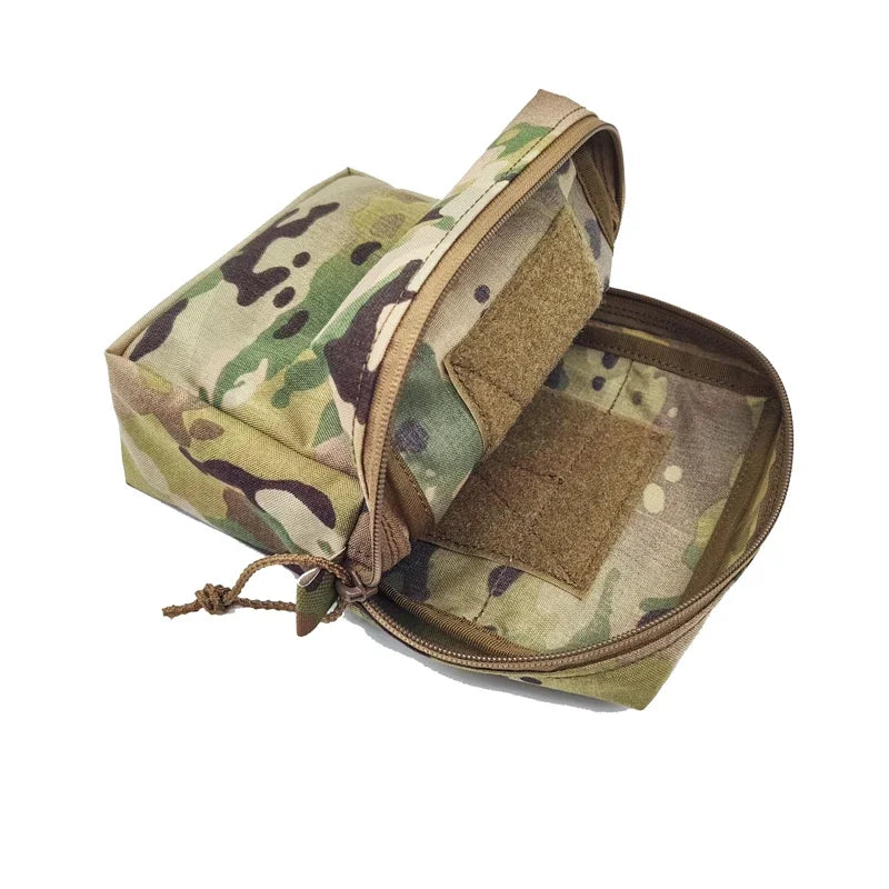 Tactical SS Style GP Tall Pouch Laser Cut MOLLE EDC Pouch Airsoft Vest Hunting Multi-purpose Utility Multicam Storage Bag Gear