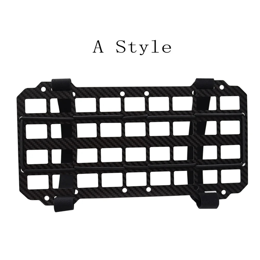 Carbon Fiber Tactical Car Visor Organizer EDC Tool Hanger For Vehicle, SUV, Truck Rigid Molle Panel Hunting Airsoft Gear