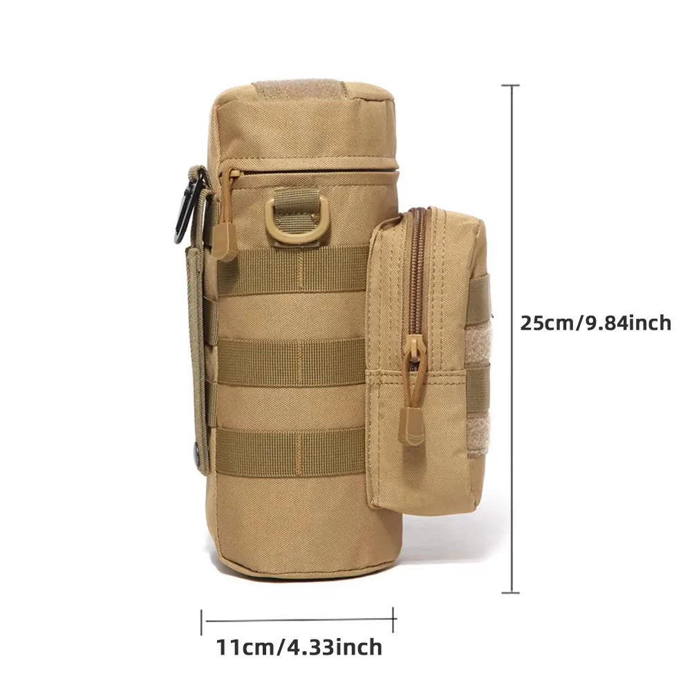 Tactical Molle Water Bottle Bag Pouch Holder Outdoor Travel Camping Hiking Cycling Fishing Hunting Water Bottle Kettle Carrier