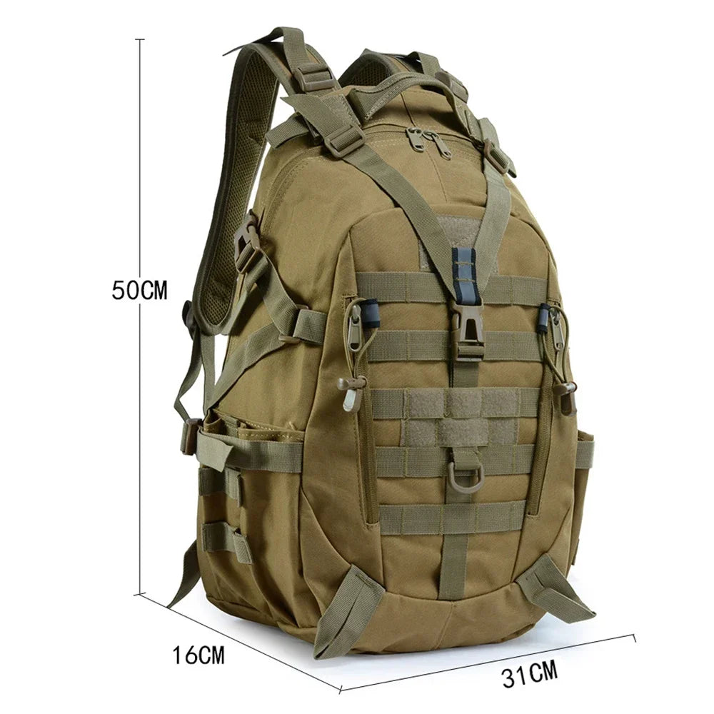 Tactical Backpack Large Capacity Sports Bag Molle System Luminous Strips Hunting Shooting Bags Hiking Camping Riding Rucksack